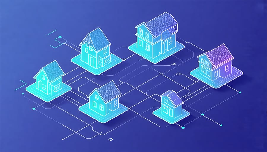 Blockchain technology connecting real estate stakeholders