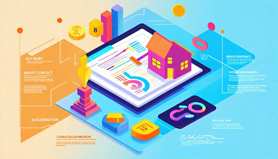 Infographic highlighting the advantages of smart contract automation for real estate