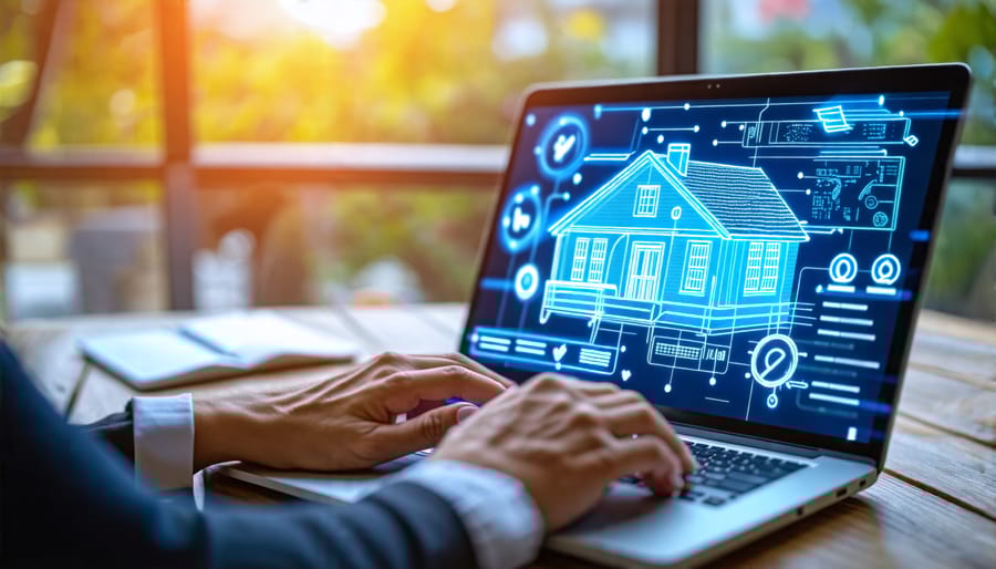 Remote virtual property manager working on a computer