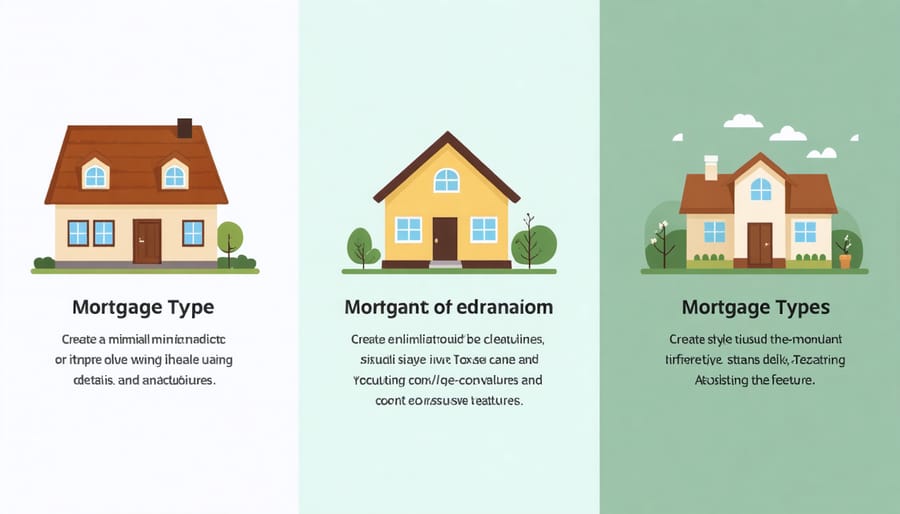 Comparison chart of mortgage options for self-employed borrowers