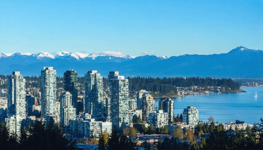 Vancouver cityscape showcasing its stunning natural surroundings