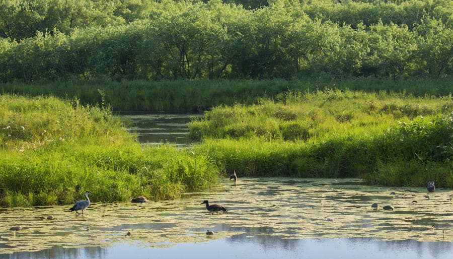 A thriving wetland ecosystem that requires delineation before development