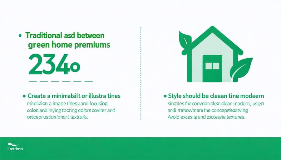 Chart comparing traditional vs green home insurance costs and savings over time