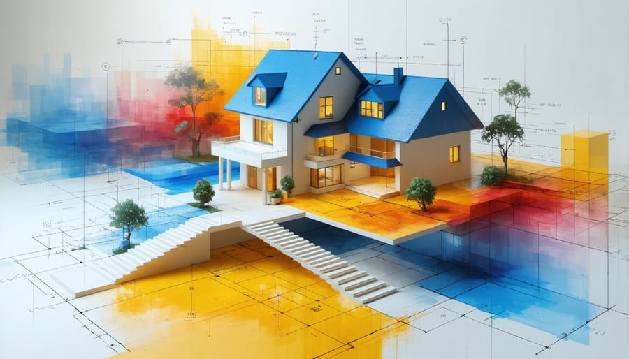 Digital visualization of smart contract automation in real estate transactions