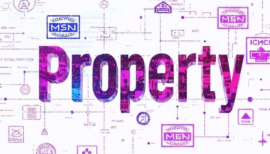 Digital property title secured by blockchain technology