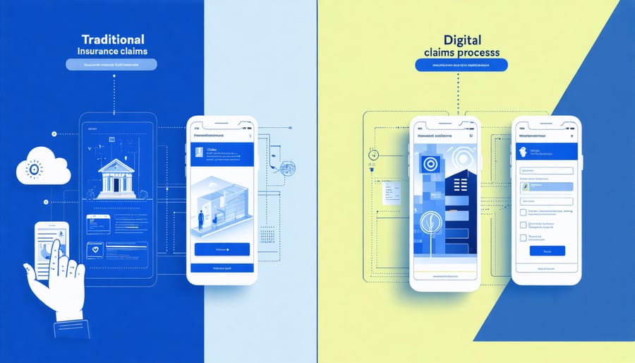 Comparison of traditional and modern digital insurance claims processing methods