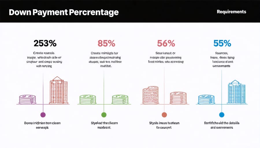 Visual representation of second home down payment requirements and acceptable funding sources