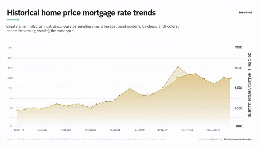 Chart displaying U.S. home price trends and mortgage rates from 2020-2024