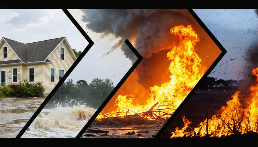 Various natural disasters impacting residential and commercial properties