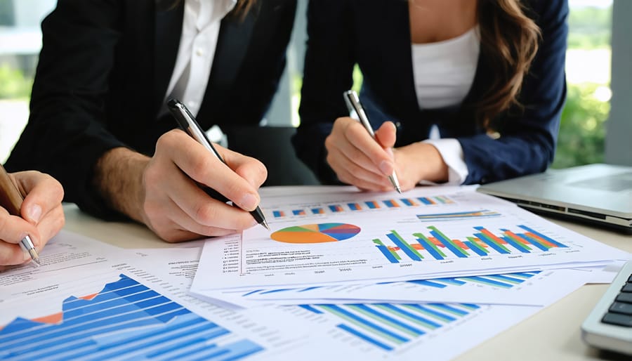 Alternative lenders meeting with CBD entrepreneur to discuss financing options