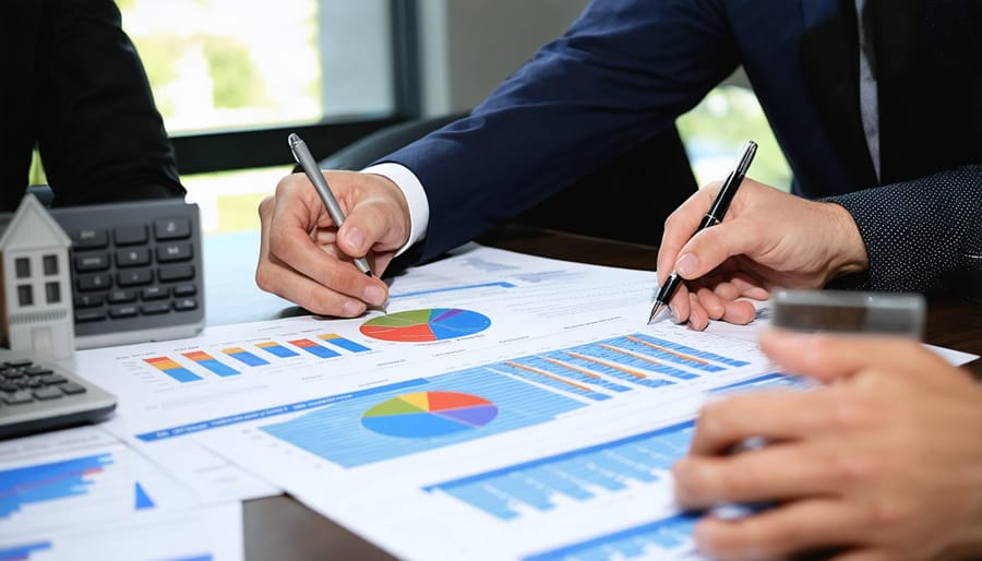 Financial advisor consulting with couple about debt management strategies