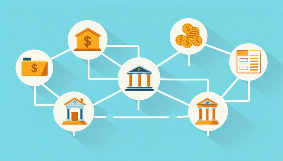Visual diagram of financial advisory services and their relationships