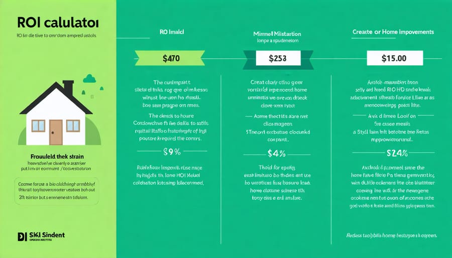 Chart comparing costs and returns of different eco-friendly home improvements