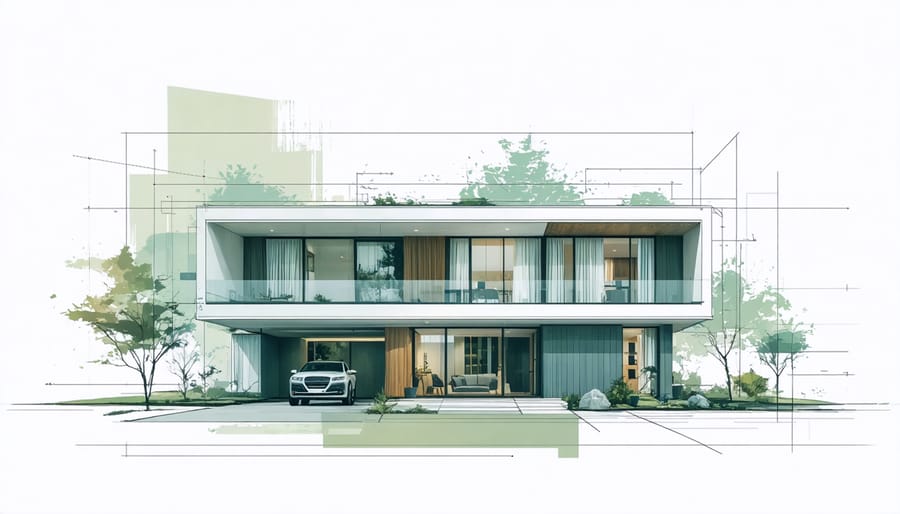 Illustration of a house protected by an insurance coverage shield