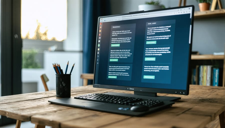 Homeowner reviewing alternative insurance coverage options on computer screen