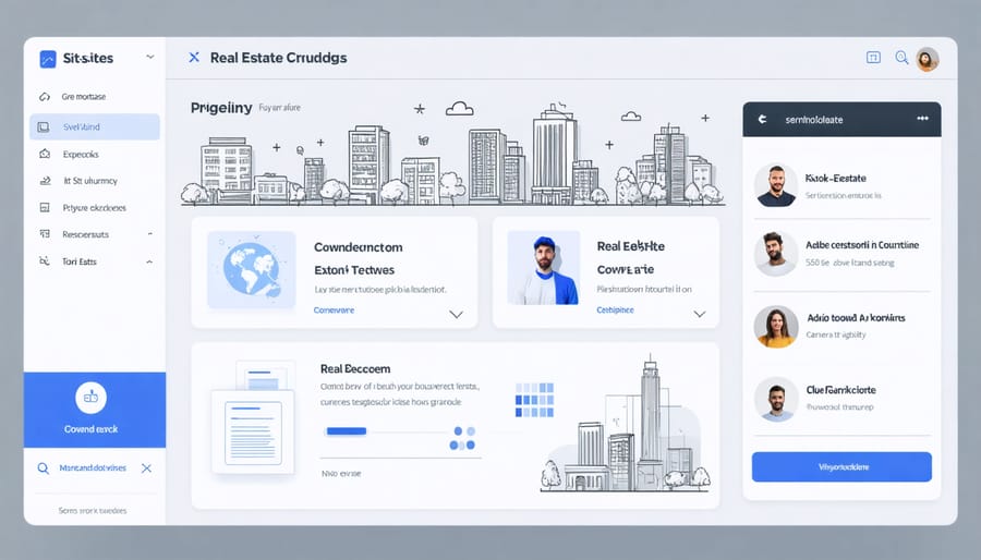 Example screenshot of a real estate crowdfunding website showing investment options
