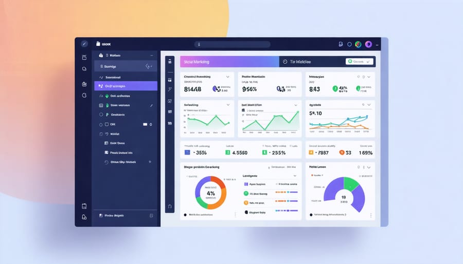 Digital marketing tools and analytics dashboard for remote real estate agents