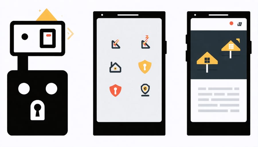 Visual representation of security threats targeting real estate mobile apps