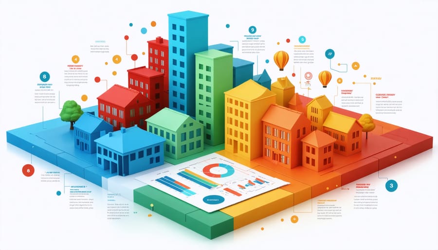 Interactive 3D risk assessment visualization for real estate investments