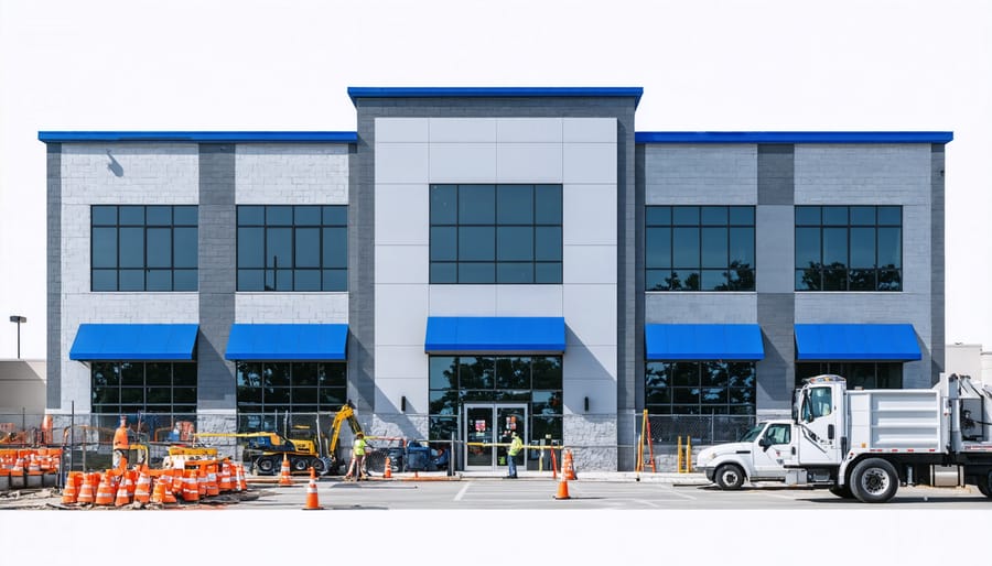 Commercial property undergoing qualified business improvements