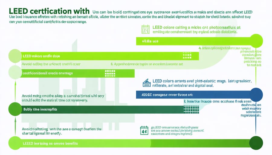 Visual chart depicting relationship between LEED certification tiers and insurance lending terms