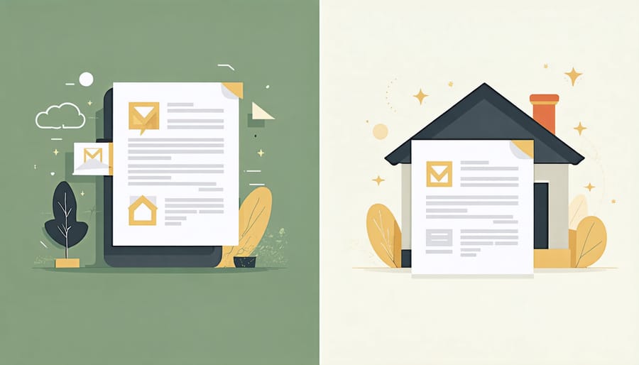 Comparison of traditional paper mortgage processing and modern digital mortgage solutions