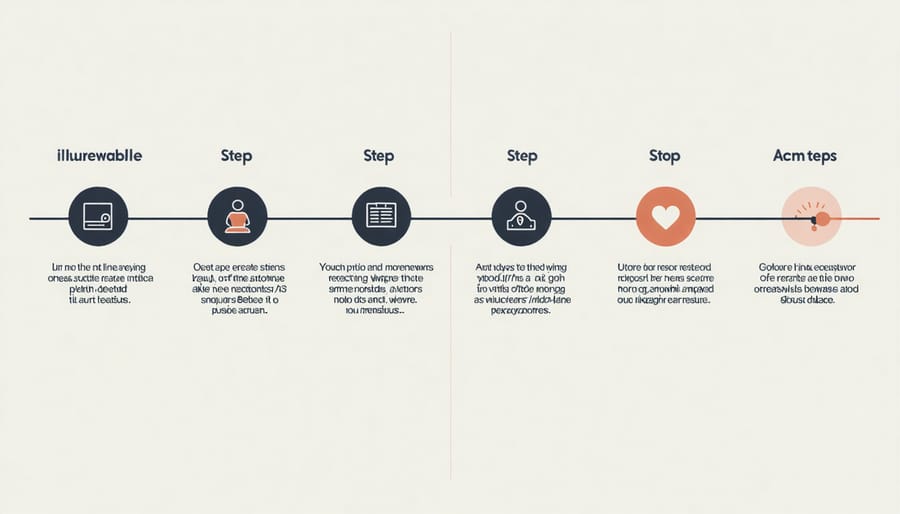 Step-by-step timeline infographic for responding to insurance non-renewal notice