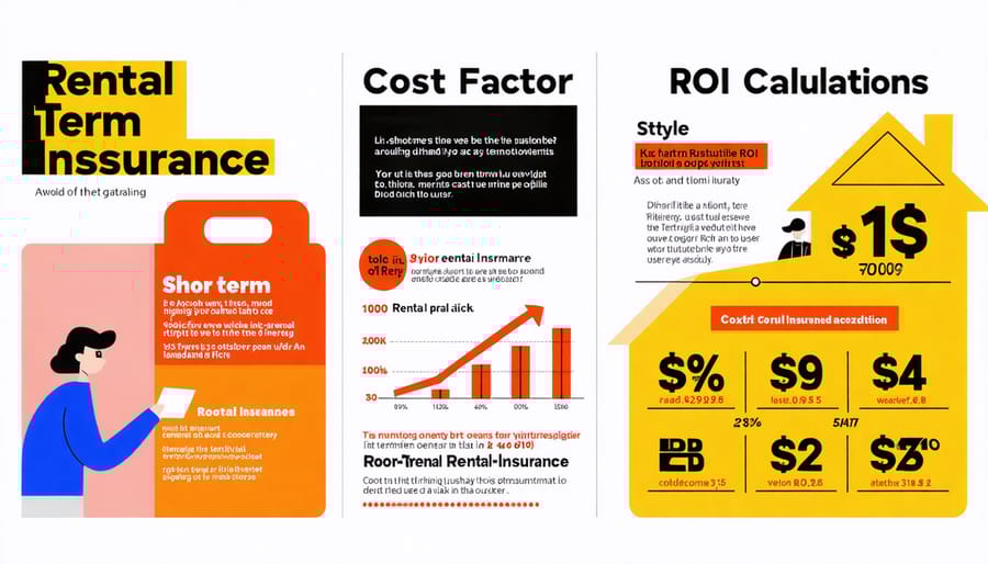 Visual breakdown of insurance premium factors and cost-benefit analysis