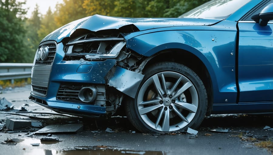 Computer vision system analyzing car damage photos for automated claims processing