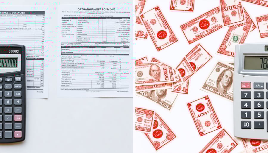 Visual comparison between organized debt management and chaotic debt settlement approaches