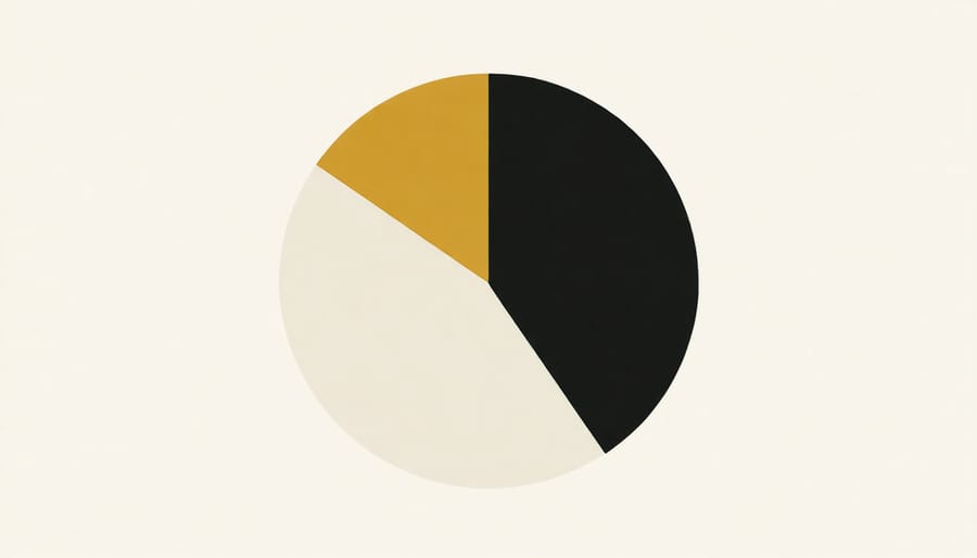 Colorful investment portfolio pie chart showing diversification across different asset classes