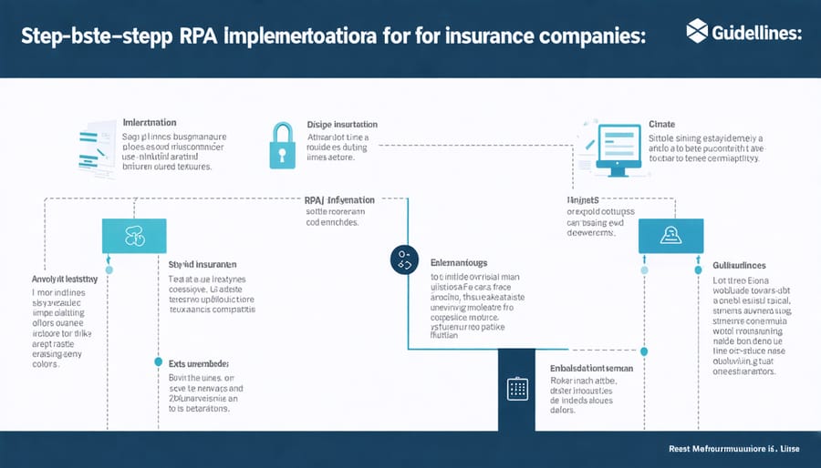 Visual roadmap for implementing RPA in insurance claims processing