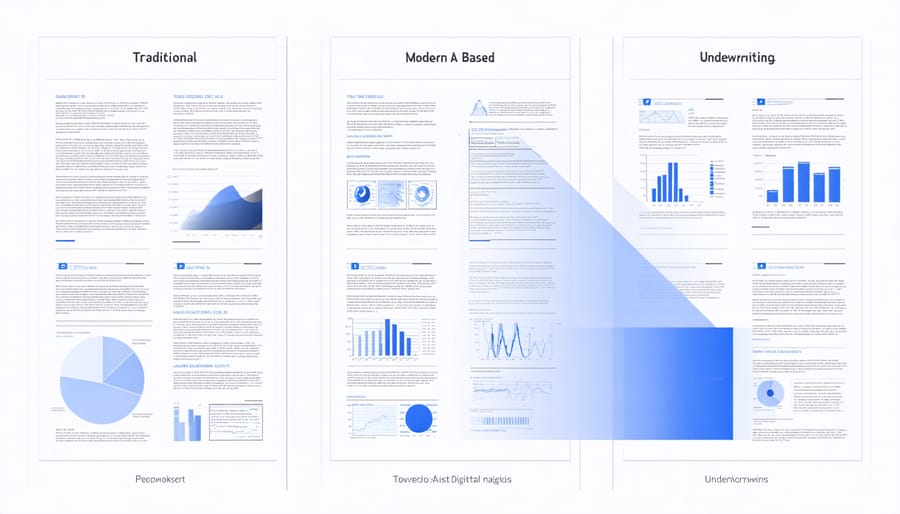 Side-by-side comparison of traditional vs AI-powered risk assessment methods