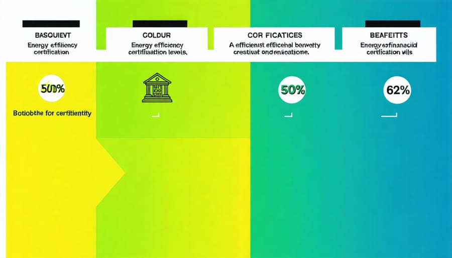 Visual guide to energy efficiency ratings and associated financial incentives