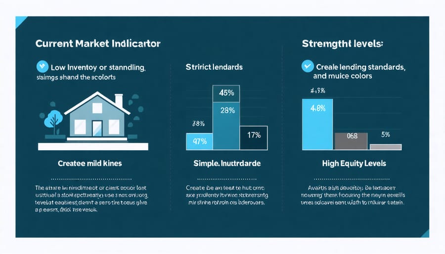 Visual representation of key real estate market stability factors in 2024