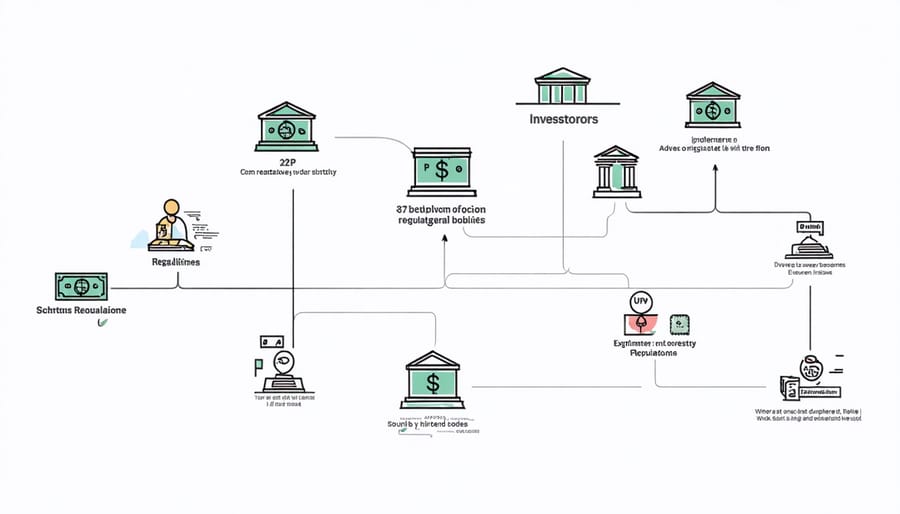 Infographic depicting the regulatory framework of P2P real estate lending