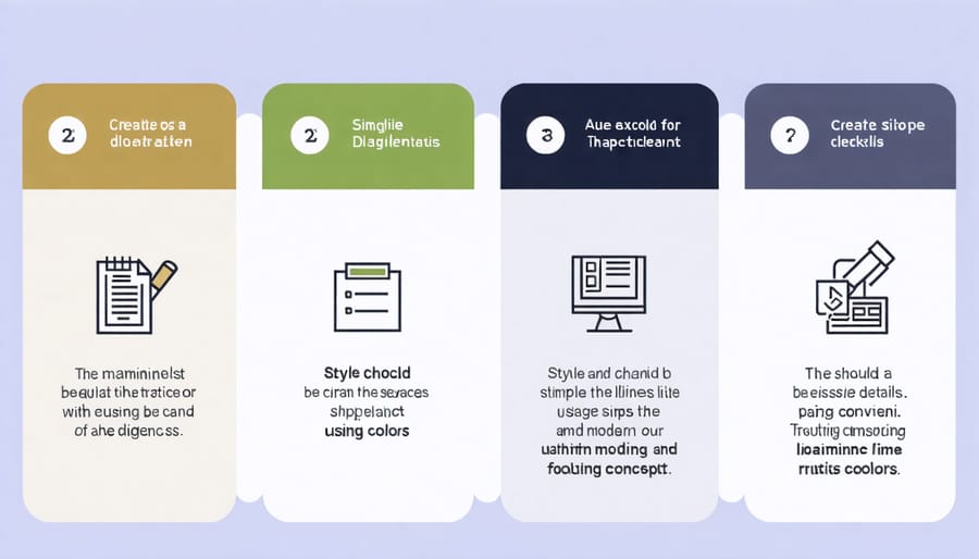 Step-by-step due diligence checklist for real estate professionals with visual icons