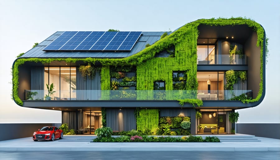 Sustainable commercial building incorporating circular economy design principles