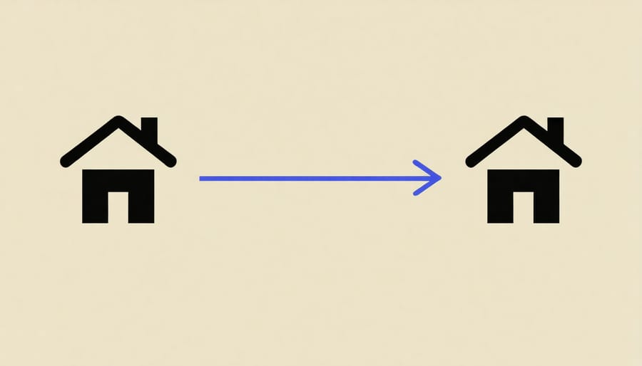 Step-by-step visualization of the 1031 exchange process and timeline requirements