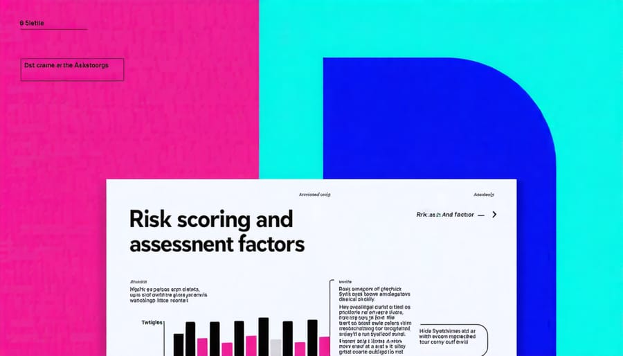 Interactive dashboard displaying cyber risk quantification metrics and scoring models