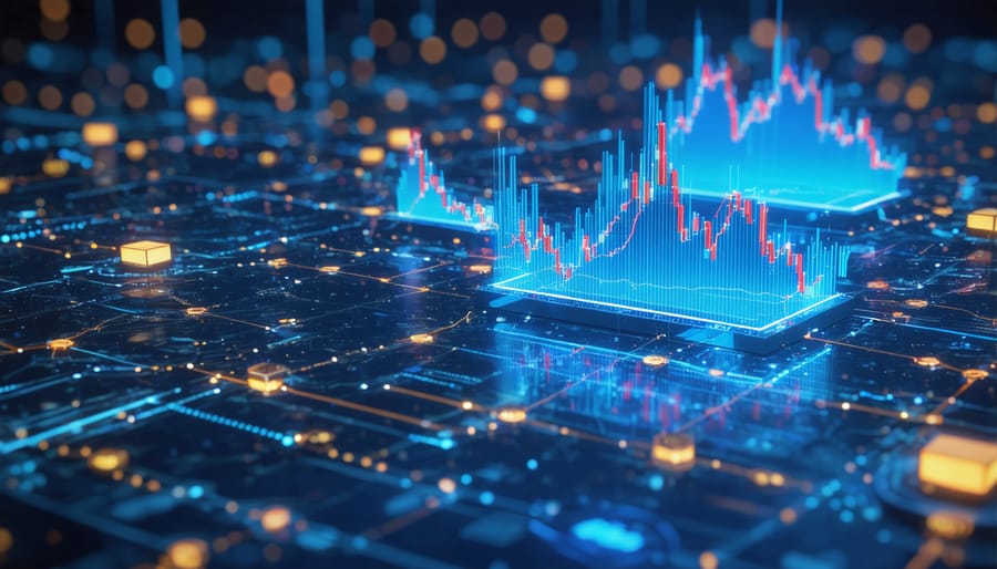 Modern electronic stock trading network visualization