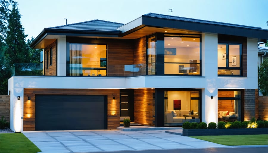 New home interior showcasing modern safety features and building code compliance
