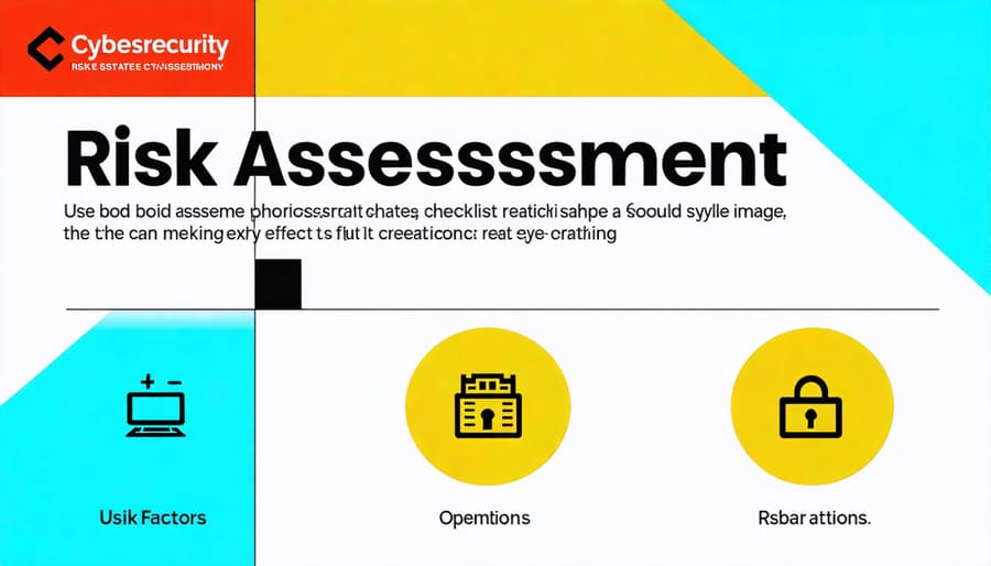 Real estate cybersecurity risk assessment checklist infographic