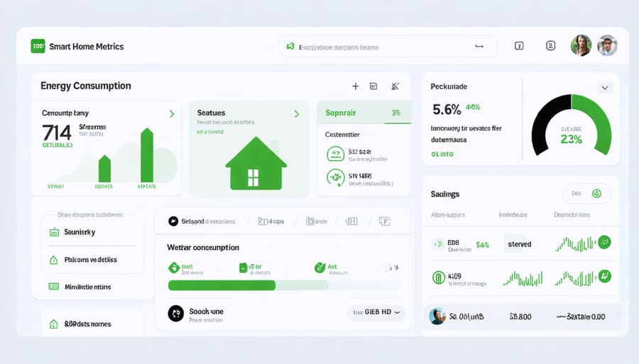 Digital display of home energy usage statistics and cost savings