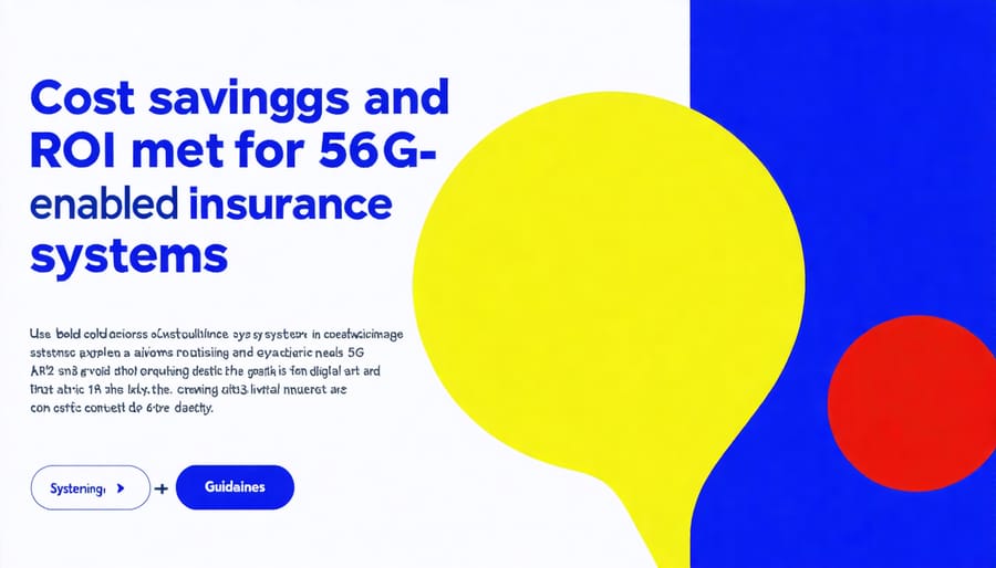 Visual chart comparing traditional vs 5G-enabled insurance costs and benefits
