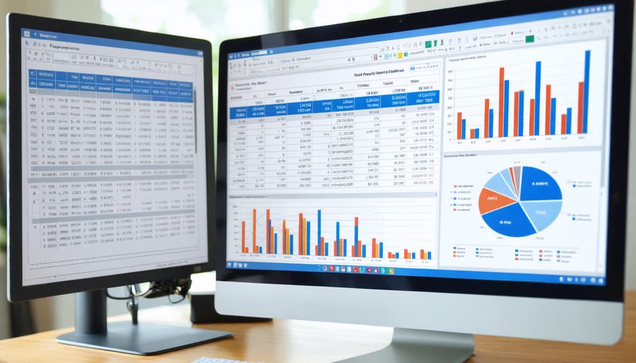 Real estate depreciation analysis dashboard showing depreciation calculations and charts
