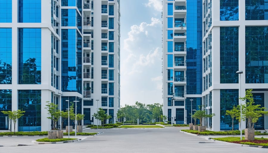 Property manager reviewing smart home energy monitoring system