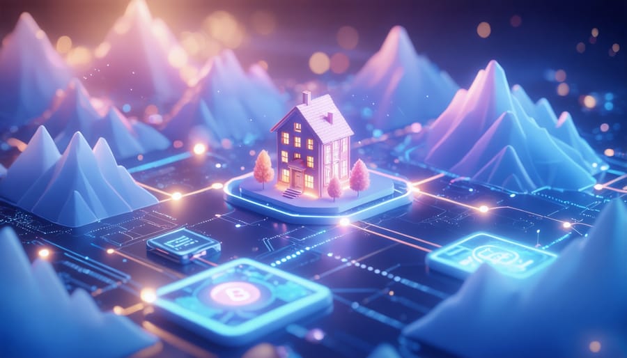 Digital representation of smart contracts linking to property tokens