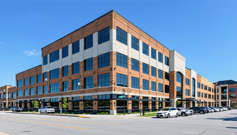 Property owner meeting with insurance specialist to review mixed-use property coverage options