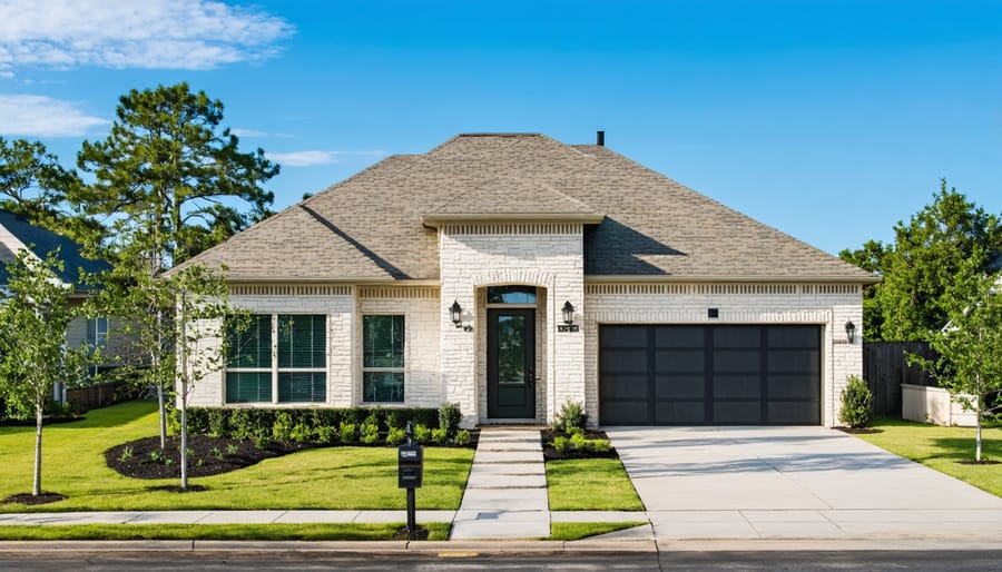 Real estate agent consulting with young couple reviewing documents in office
